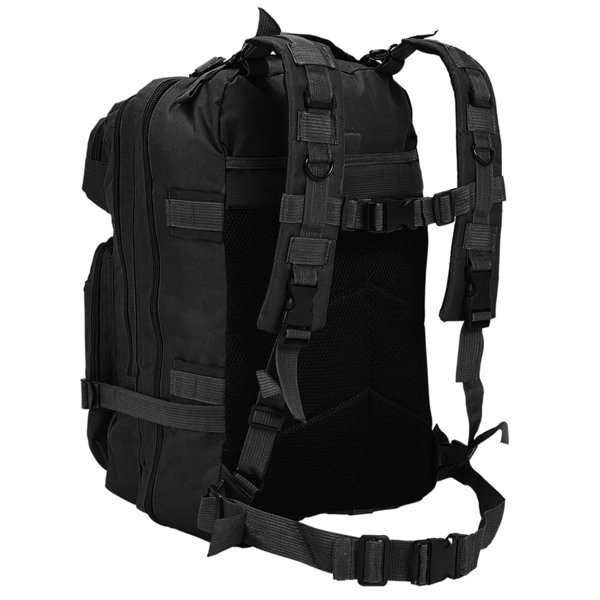 Vidaxl ArmyStyle Backpack 50 L Black Wayfair.co.uk